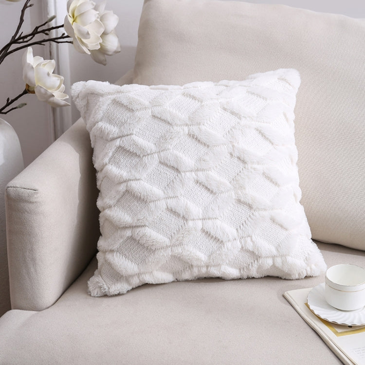 Double-Sided Plush Pillow Home Sofa Cushion Pillowcase