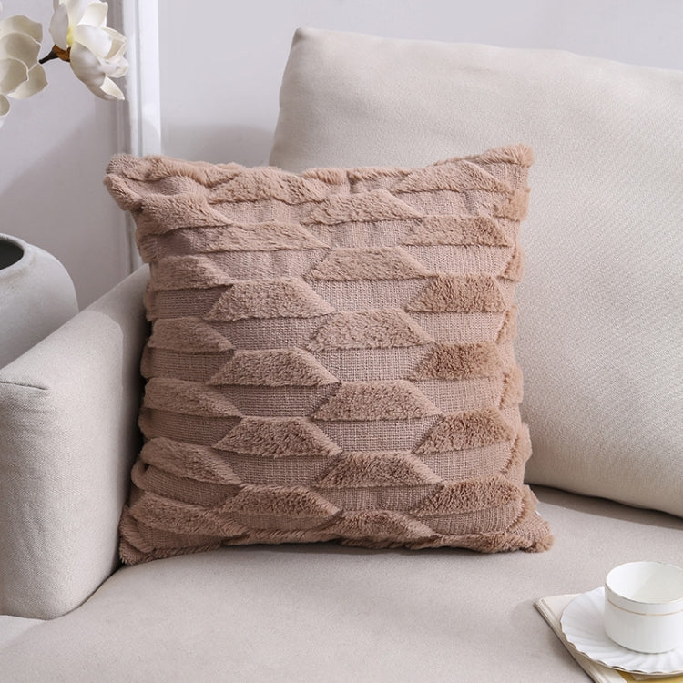 Double-Sided Plush Pillow Home Sofa Cushion Pillowcase