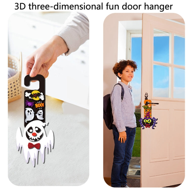 1 Sets Children Cartoon Halloween Decoration Door Hanging Stickers Holiday DIY Game Emoticons