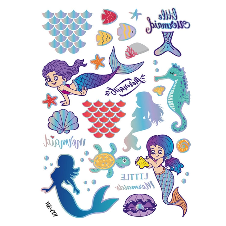 10 PCS Children Cartoon Bronzing Water Transfer Tattoo Stickers