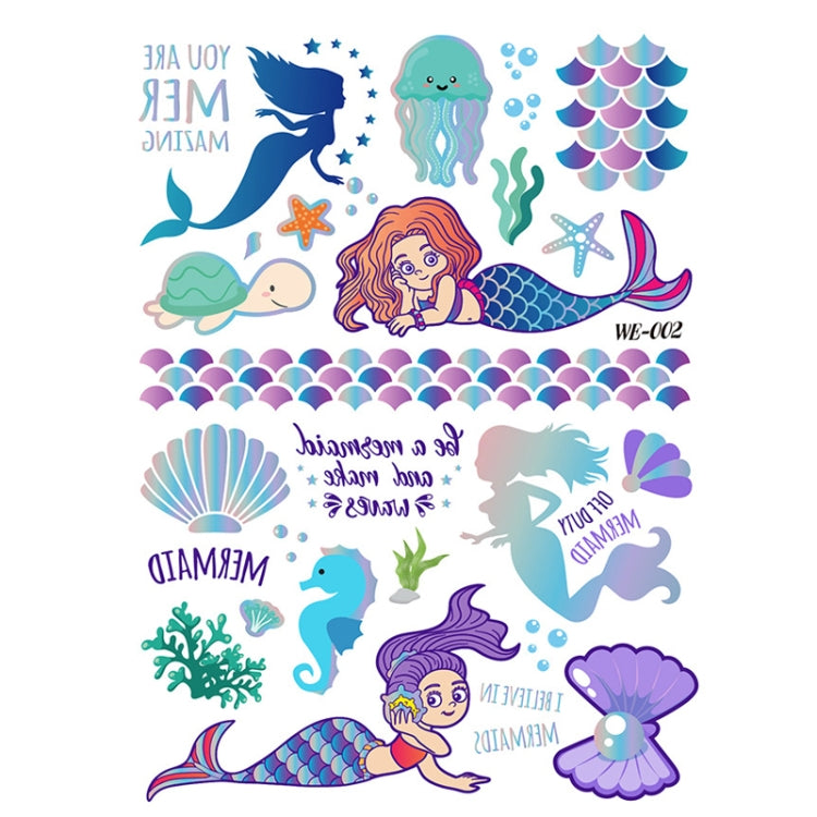 10 PCS Children Cartoon Bronzing Water Transfer Tattoo Stickers