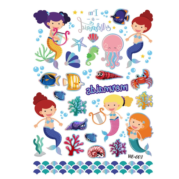 10 PCS Children Cartoon Bronzing Water Transfer Tattoo Stickers