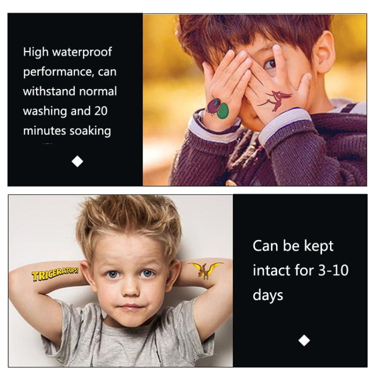 10 PCS Children Cartoon Bronzing Water Transfer Tattoo Stickers