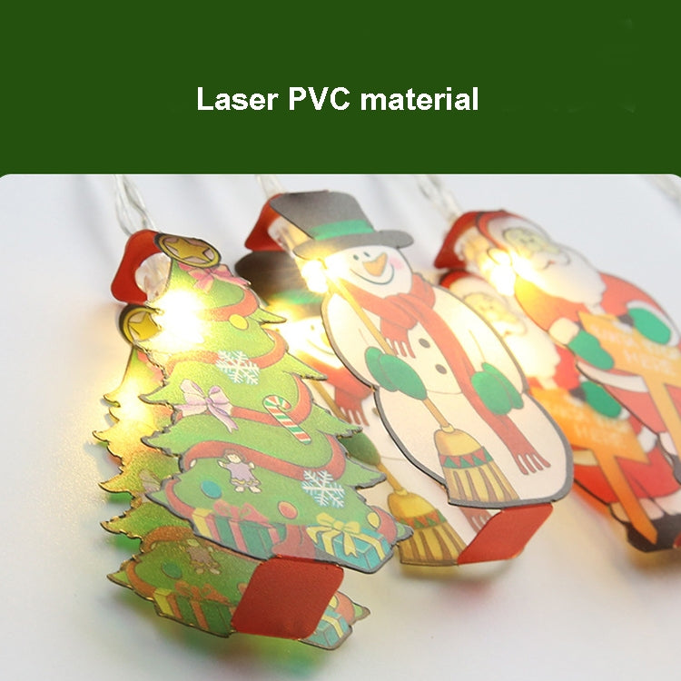 3m 20 LEDs Christmas PVC Pendant String Lights Festive Shop Window Decoration