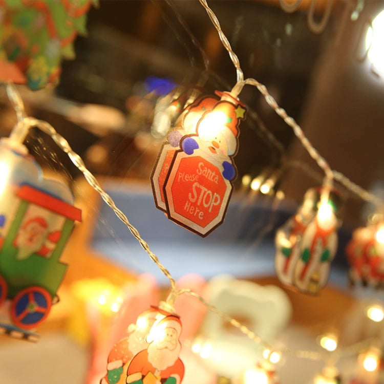 3m 20 LEDs Christmas PVC Pendant String Lights Festive Shop Window Decoration