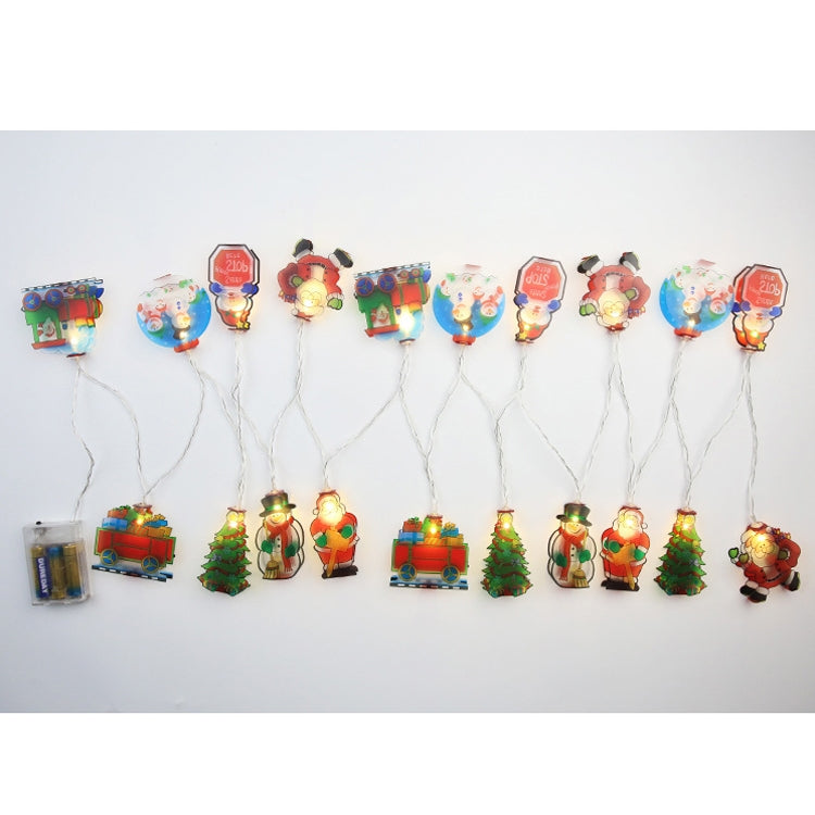 3m 20 LEDs Christmas PVC Pendant String Lights Festive Shop Window Decoration