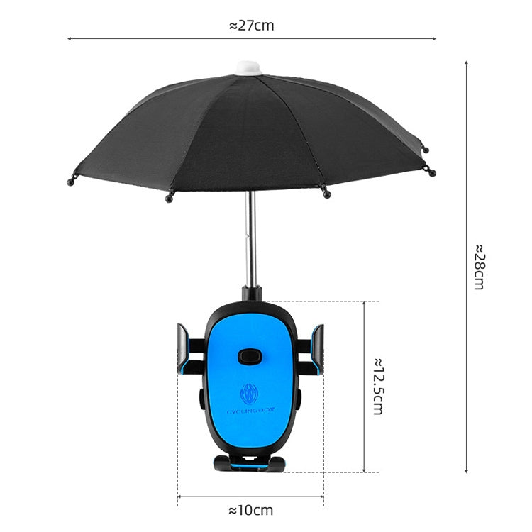 CYCLINGBOX BG-2935 Bicycle Mobile Phone Bracket With Umbrella Waterproof Navigation Electric Car Mobile Phone Frame, Style: