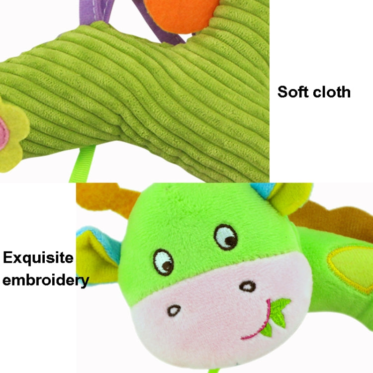 Baby Toys 0-1 Year Old Animal Bed Bells Soothing Plush Toys Baby Rattles Baby Carriage Hanging