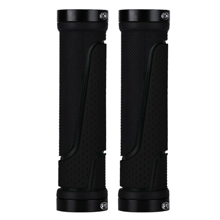 1pair BG-0404 Bicycle Rubber Handle Cover The Mountain Bike Bilateral Lock Dead Anti-Slip Handle Cover