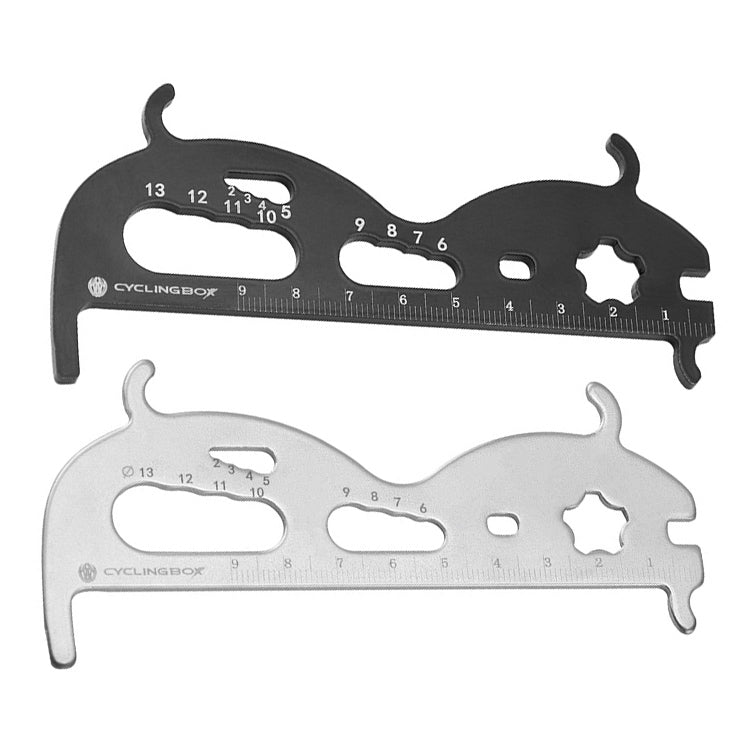 CYCLINGBOX Mountain Bicycle Chain Wear Measuring Ruler Measuring Chain Ruler Inspection Tool