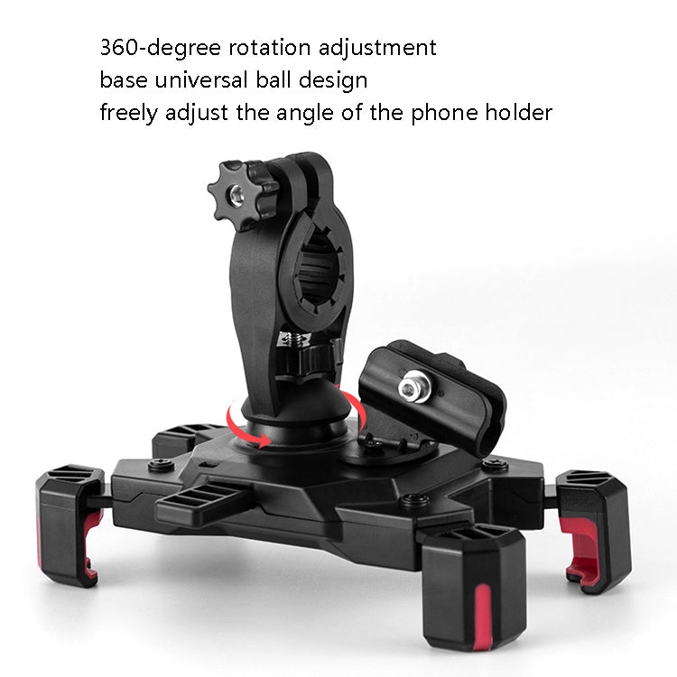 CYCLINGBOX Bicycle Mobile Phone Bracket With Parasol Rider Mobile Phone Frame, Style: