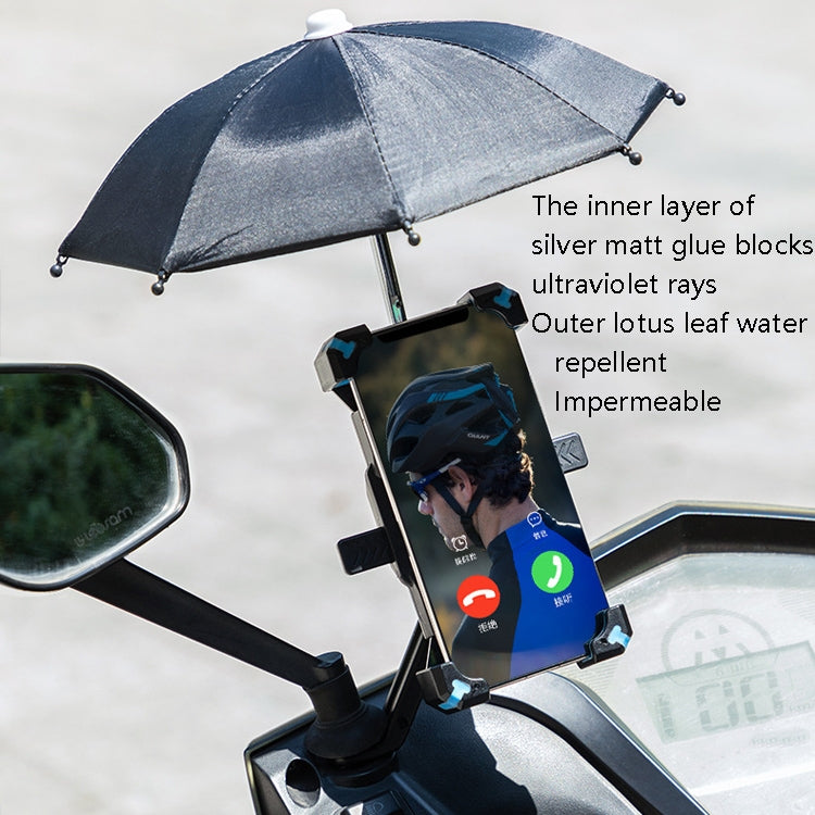 CYCLINGBOX Bicycle Mobile Phone Bracket With Parasol Rider Mobile Phone Frame, Style: