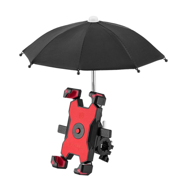 CYCLINGBOX Bicycle Mobile Phone Bracket With Parasol Rider Mobile Phone Frame, Style:
