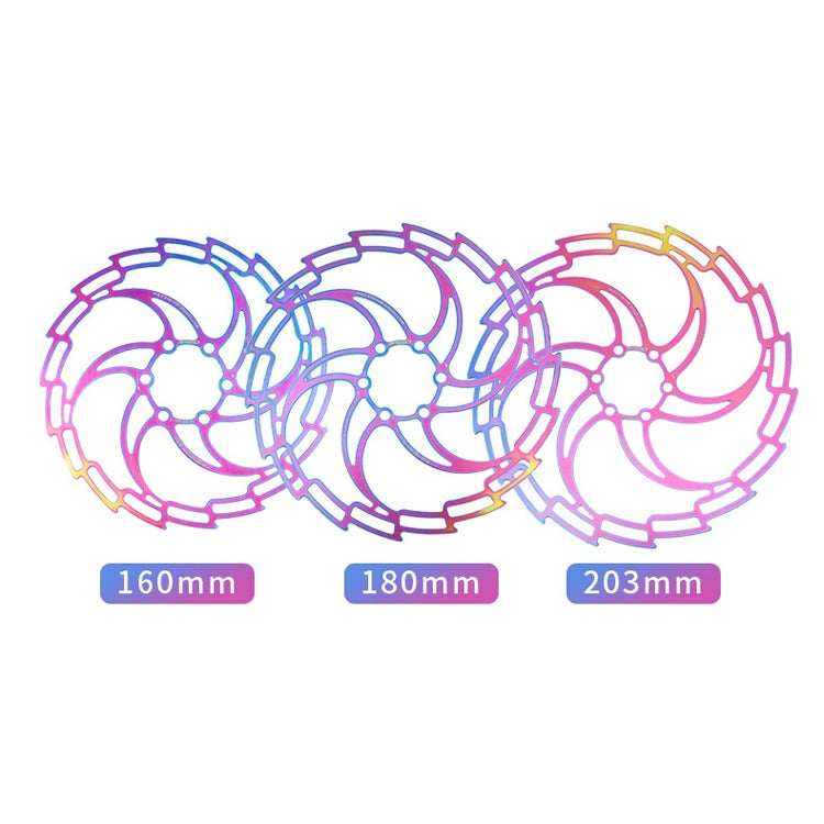 IIIPRO Bike Disc Mountain Bike Hollow Disc Dish Six Nail Brake Pad, Style: