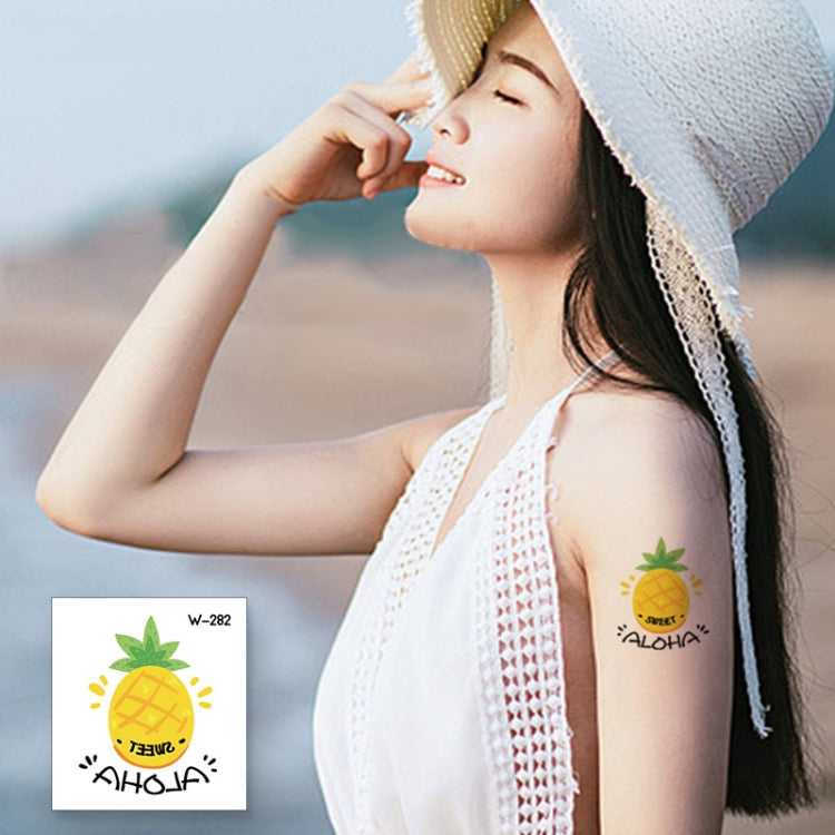 Beach Fruit Flower Arm Tattoo Sticker Kids Cartoon Face Sticker