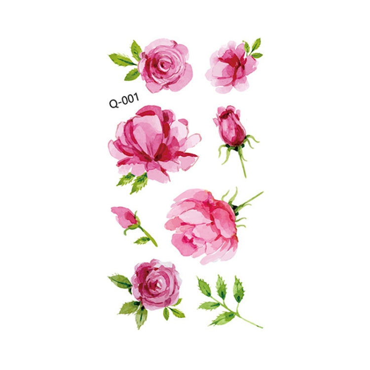 50 PCS Literary Small Fresh Flower Tattoo Sticker Rose Waterproof Lasting Arm Sticker