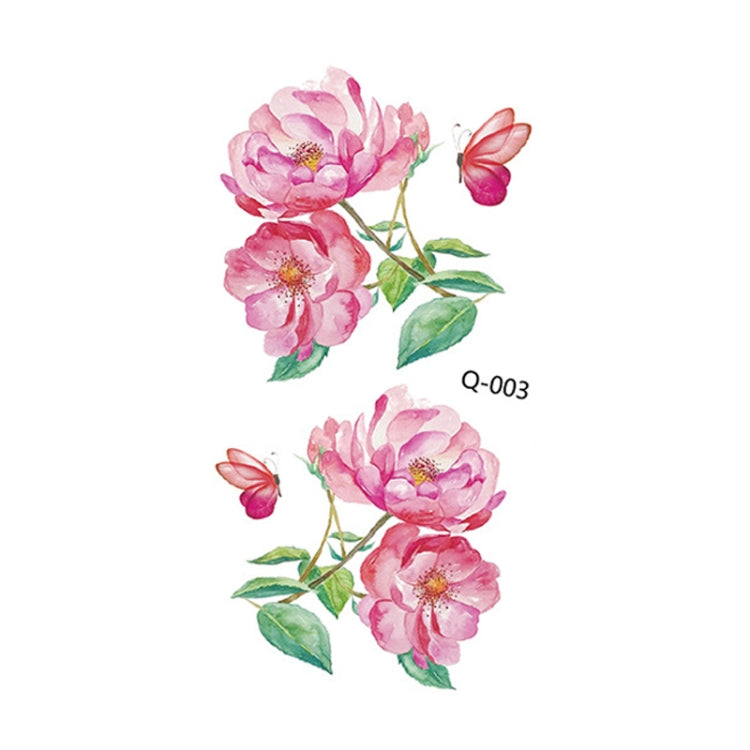 50 PCS Literary Small Fresh Flower Tattoo Sticker Rose Waterproof Lasting Arm Sticker
