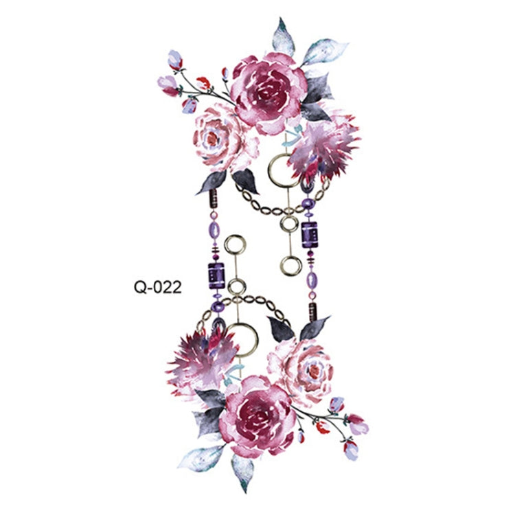 50 PCS Literary Small Fresh Flower Tattoo Sticker Rose Waterproof Lasting Arm Sticker