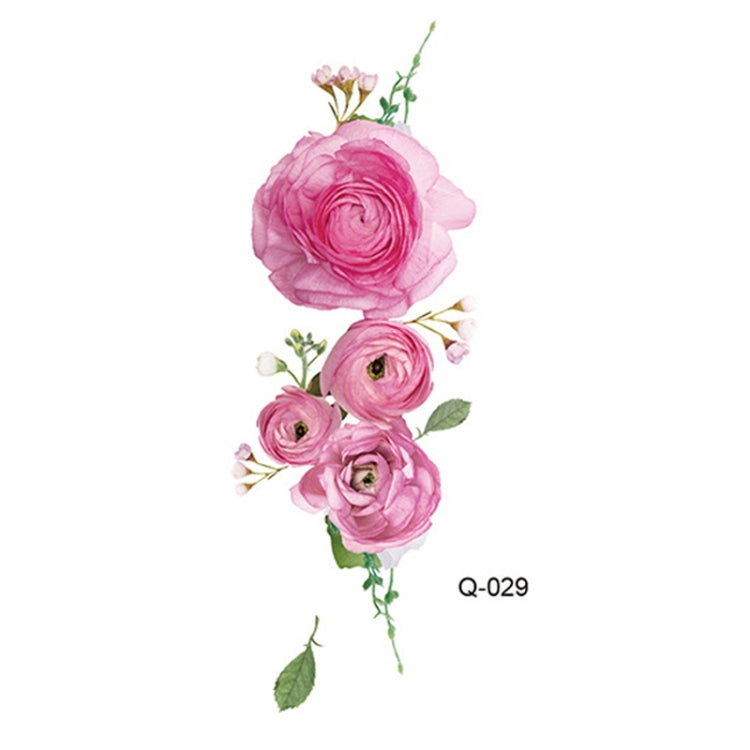 50 PCS Literary Small Fresh Flower Tattoo Sticker Rose Waterproof Lasting Arm Sticker
