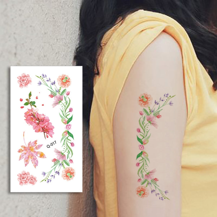 50 PCS Literary Small Fresh Flower Tattoo Sticker Rose Waterproof Lasting Arm Sticker