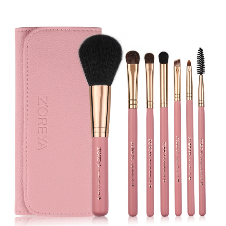 ZOREYA 7-In-1 Makeup Brush Set Brush Blush Brush Foundation Brush With Makeup Brush Bag