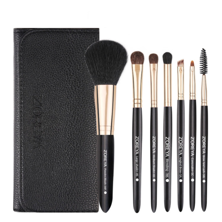 ZOREYA 7-In-1 Makeup Brush Set Brush Blush Brush Foundation Brush With Makeup Brush Bag