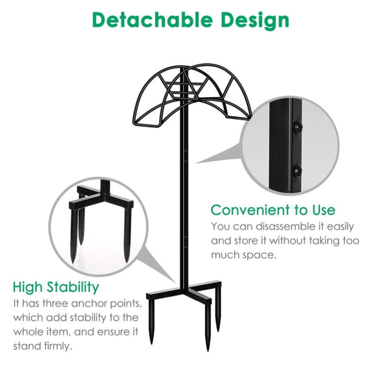 LIANFA018 Garden Hose Bracket Removable Metal Water Pipe Hose Rack Vertical Garden Hose Storage Rack