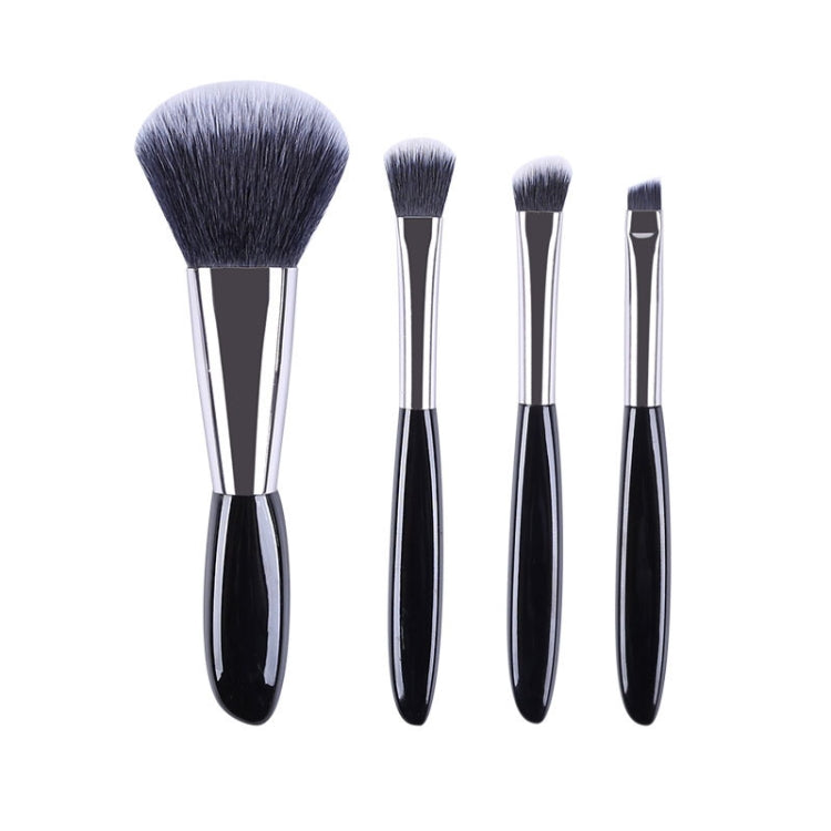4 In 1 Black Pebbles Makeup Brush Set Eyeshadow Brush Foundation Brush Portable Makeup Brush,Style: