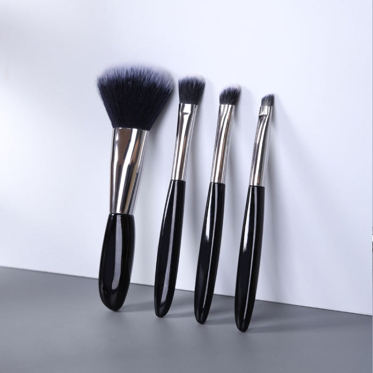 4 In 1 Black Pebbles Makeup Brush Set Eyeshadow Brush Foundation Brush Portable Makeup Brush,Style: