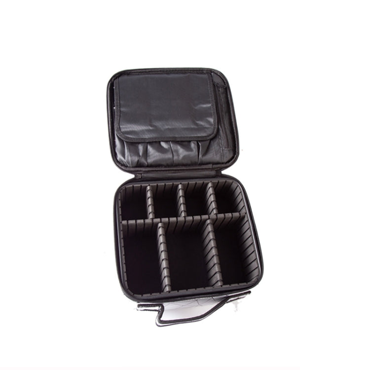Waterproof Cosmetic Box With Partitions Cosmetic Bag Large-Capacity Rhombic PU Cosmetic Storage Box