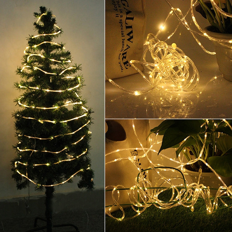 Holiday Party Decoration Tube String Lights LED Garden Decoration Casing Light with Remote Control, Spec: