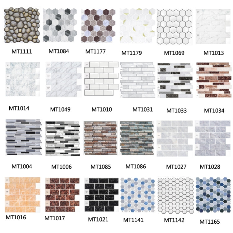 3D Crystal Epoxy Self-Adhesive Wall Sticker Bathroom Simulation Tile Sticker