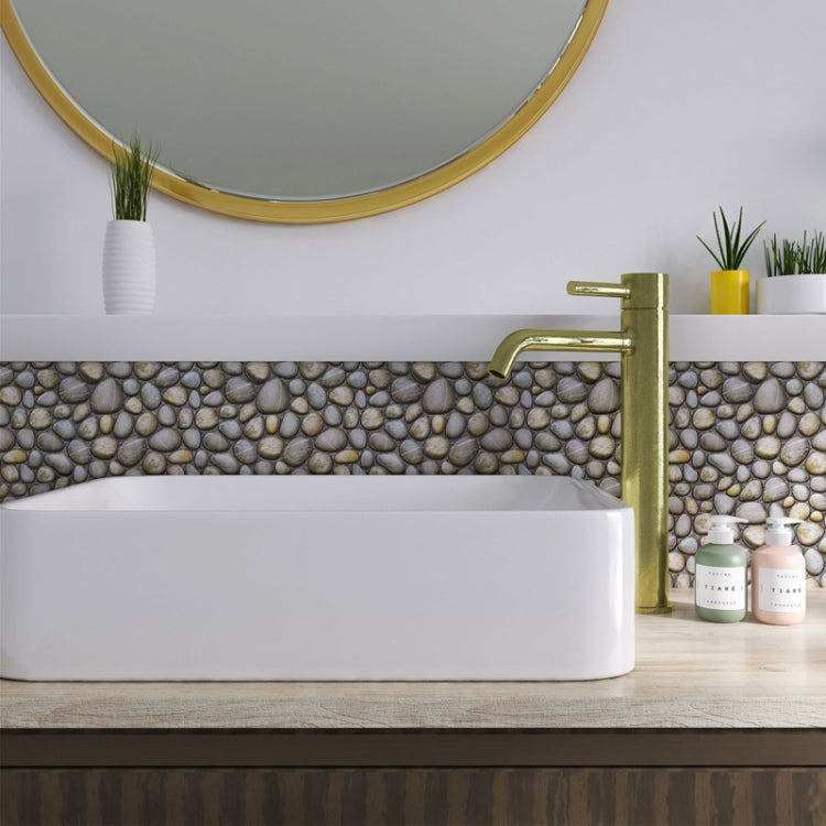 3D Crystal Epoxy Self-Adhesive Wall Sticker Bathroom Simulation Tile Sticker