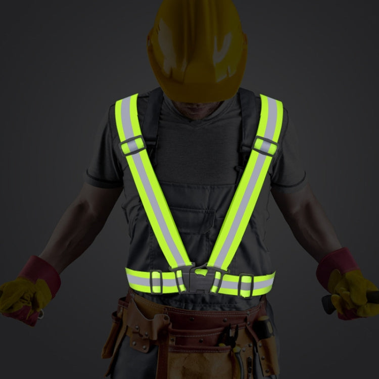 Reflective Elastic Band Suit Night Running Construction Site Traffic Safety Reflective Equipment,Style: