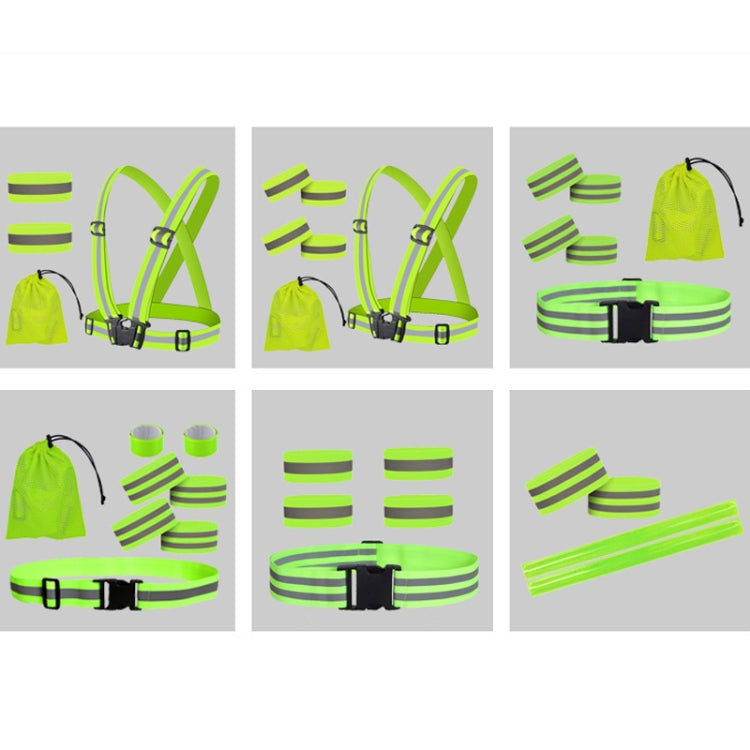 Reflective Elastic Band Suit Night Running Construction Site Traffic Safety Reflective Equipment,Style:
