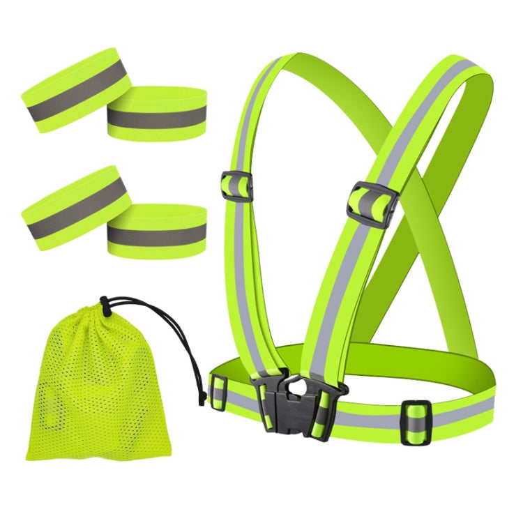 Reflective Elastic Band Suit Night Running Construction Site Traffic Safety Reflective Equipment,Style: