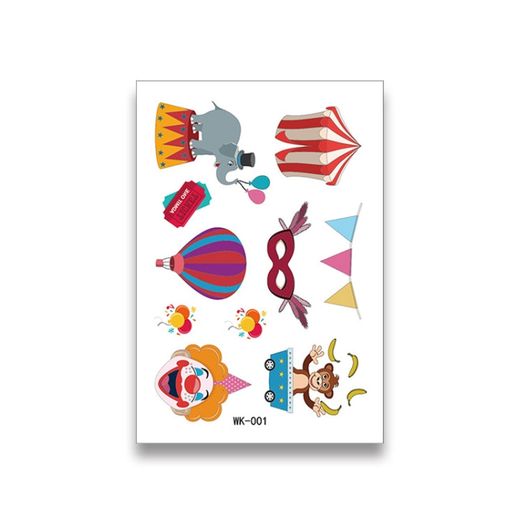 30 PCS Cartoon Cute Tattoo Stickers Children Amusement Park Stickers