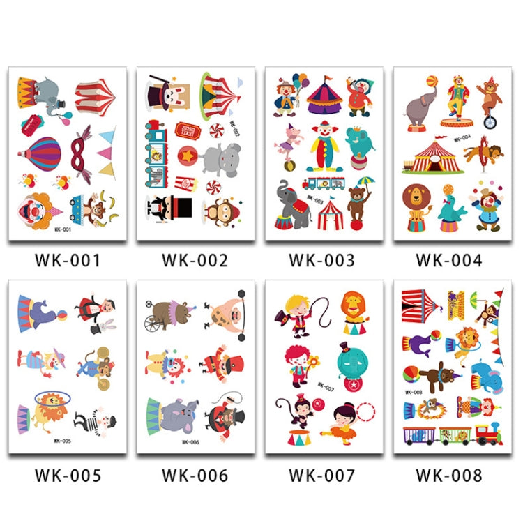 30 PCS Cartoon Cute Tattoo Stickers Children Amusement Park Stickers