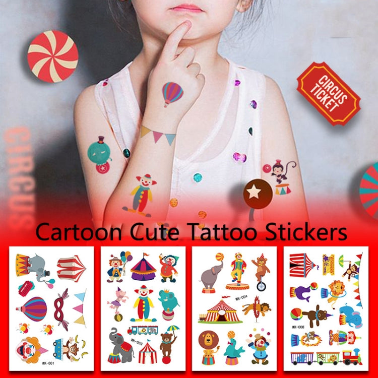30 PCS Cartoon Cute Tattoo Stickers Children Amusement Park Stickers