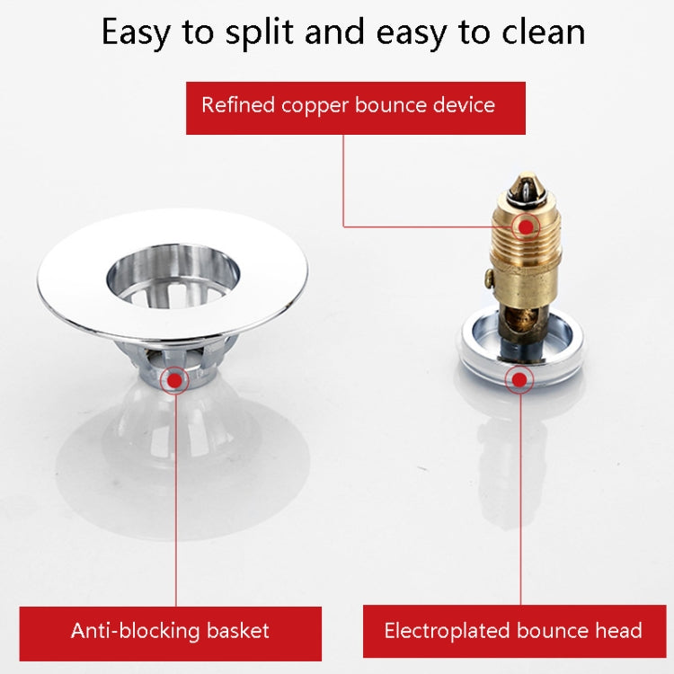 Copper Wash Basin Leaking Plug Push-Type Leaking Plug