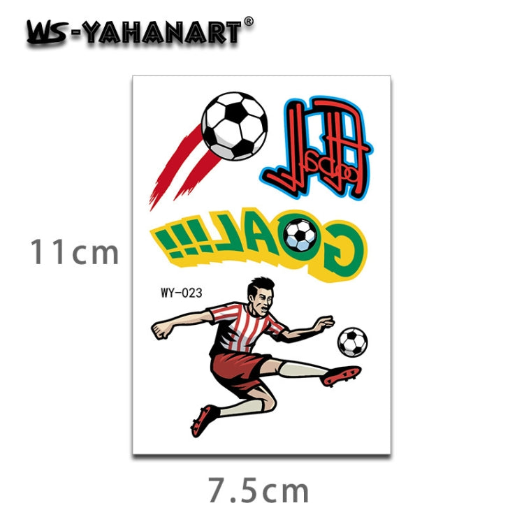 20 PCS World Cup Theme Cartoon Football Children Tattoo Stickers