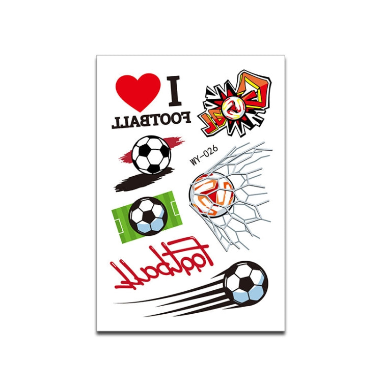 20 PCS World Cup Theme Cartoon Football Children Tattoo Stickers