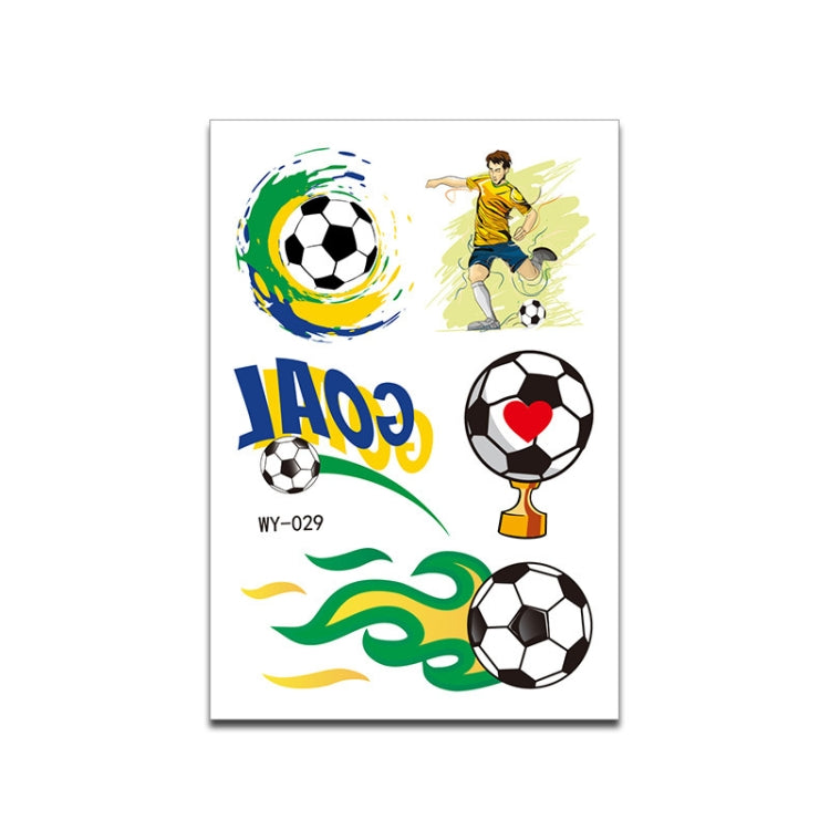 20 PCS World Cup Theme Cartoon Football Children Tattoo Stickers