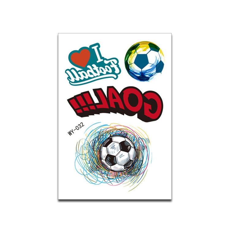 20 PCS World Cup Theme Cartoon Football Children Tattoo Stickers