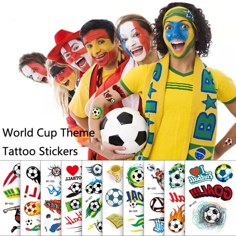 20 PCS World Cup Theme Cartoon Football Children Tattoo Stickers