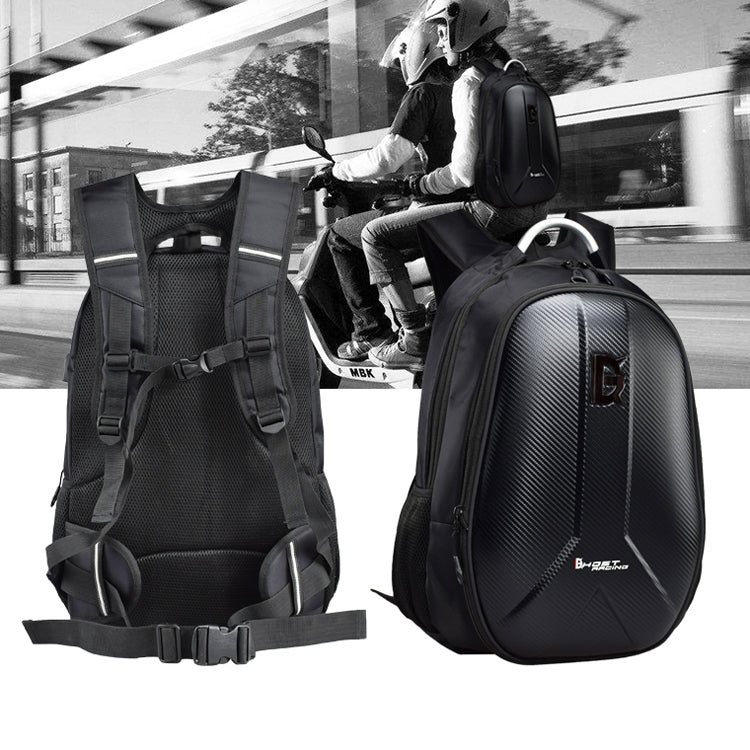 GHOST RACING GR-BB02 Men Motorcycle Riding Backpack Helmet Hard Shell Backpack Locomotive Travel Computer Bag