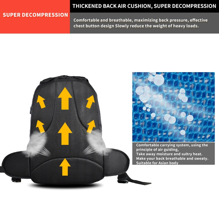 GHOST RACING GR-BB02 Men Motorcycle Riding Backpack Helmet Hard Shell Backpack Locomotive Travel Computer Bag