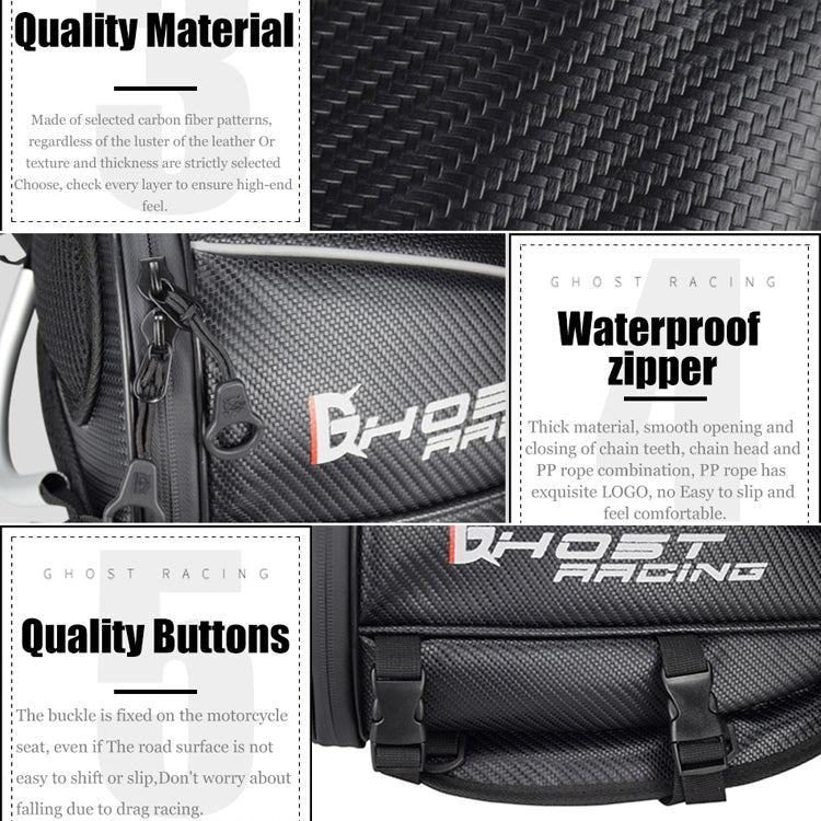 GHOST RACING GR-CWB04 Motorcycle Riding Bag Locomotive Back Bag