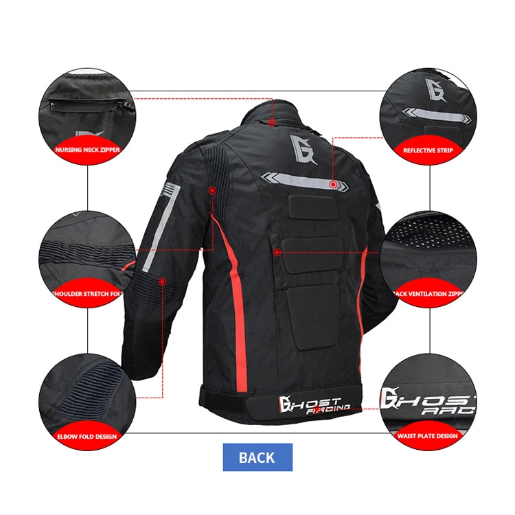 GHOST RACING GR-Y07 Motorcycle Cycling Jacket Four Seasons Locomotive Racing Anti-Fall Cloth