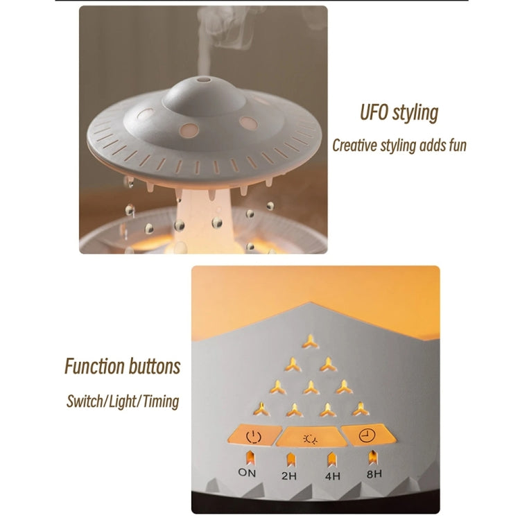 UFO Water Drop Aromatherapy Humidifier Home Desktop Silent Remote Control Diffuser